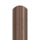 Sztacheta metalowa POLO DREWNO x 2 zakończenie półokrągłe NBW73x2 (ciemny dąb)