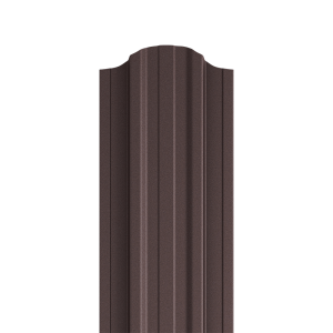 Sztacheta metalowa EMKA PM x 2 zakończenie półokrągłe RAL 8019x2