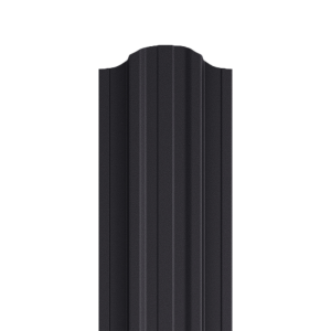 Sztacheta metalowa EMKA PM x 2 zakończenie półokrągłe RAL 9005x2