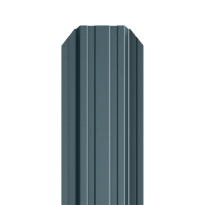 Sztacheta metalowa STANDARD PM x 2 zakończenie półokrągłe RAL 7016x2