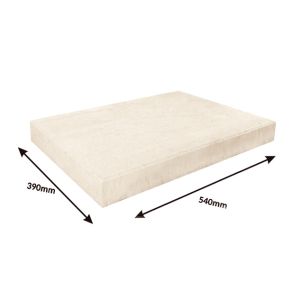 Daszek płaski - zlicowany 540x390x50 biały