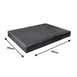 Daszek płaski - zlicowany 540x390x50 grafit