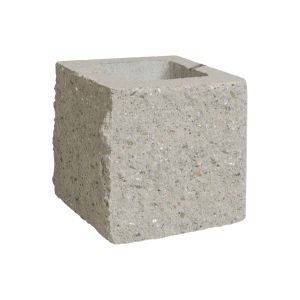 Pustak trzystronnie łupany 190x190x190 Szary