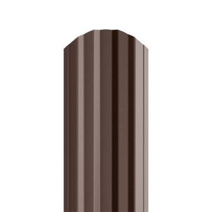 Sztacheta metalowa ESTETIC PM x 2 zakończenie półokrągłe RAL 8019x2