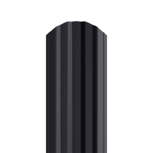 Sztacheta metalowa ESTETIC PM x 2 zakończenie półokrągłe RAL 8019x2